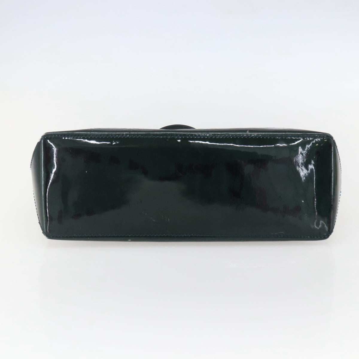 LOUIS VUITTON Monogram Vernis Wilshire PM Bag Blue Infini M91451 LV Auth 155900