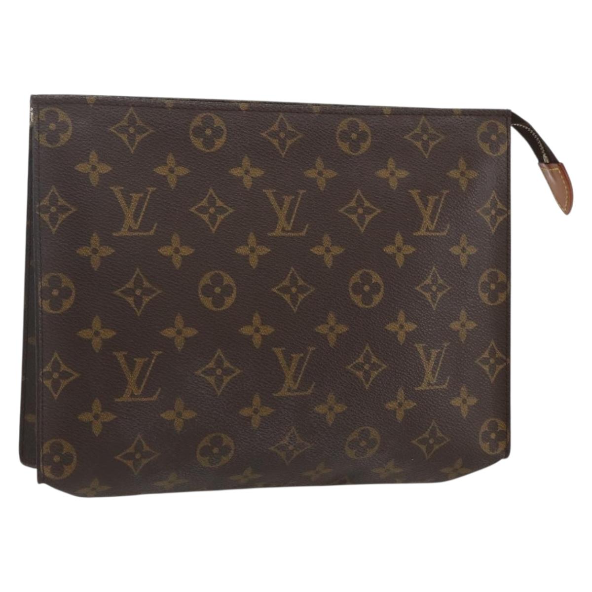LOUIS VUITTON Monogram Poche Toilette 26 Pouch M47542 LV Auth 155904
