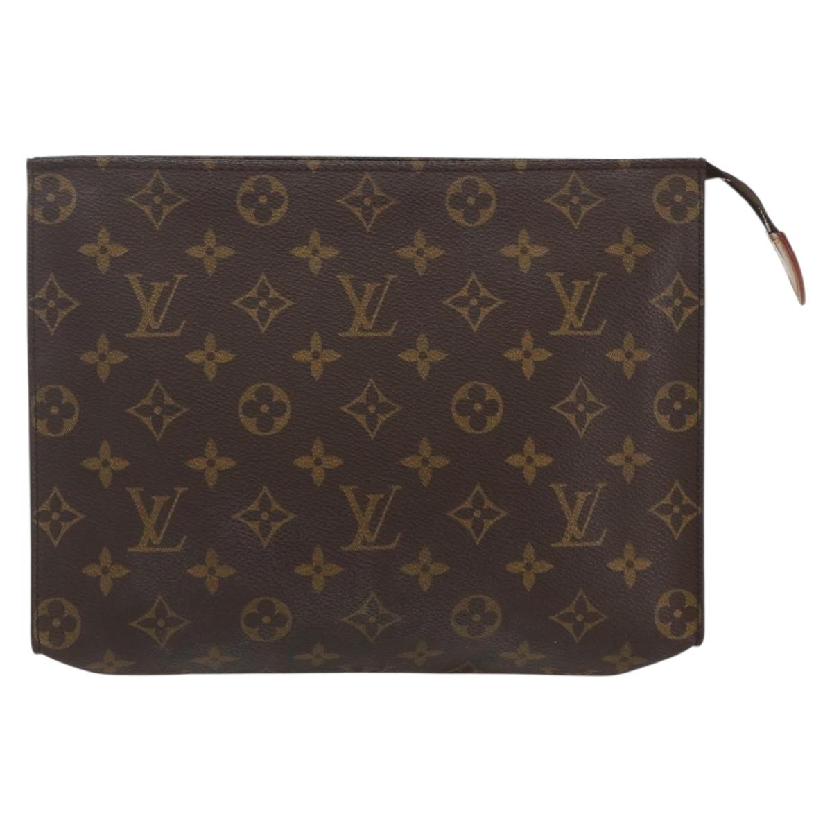 LOUIS VUITTON Monogram Poche Toilette 26 Pouch M47542 LV Auth 155904