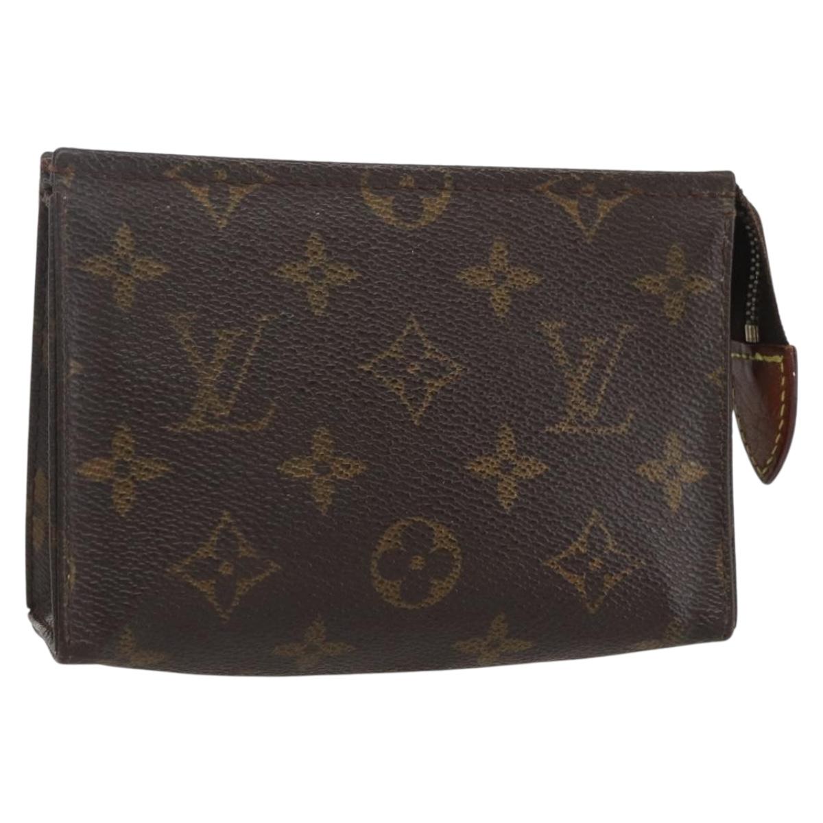 LOUIS VUITTON Monogram Poche Toilette 15 Pouch M47546 LV Auth 155905