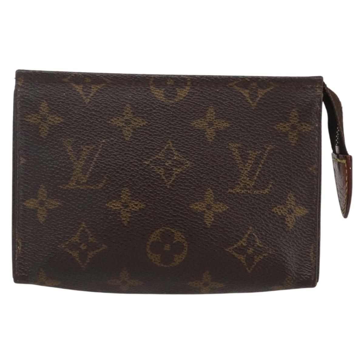 LOUIS VUITTON Monogram Poche Toilette 15 Pouch M47546 LV Auth 155905