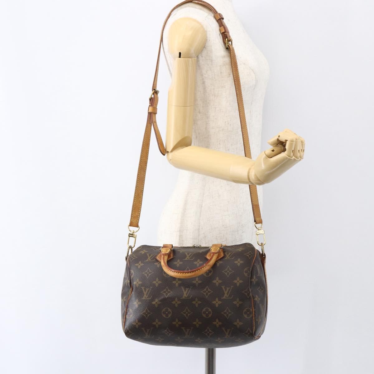 LOUIS VUITTON Monogram Speedy Bandouliere 25 Hand Bag 2way M45948 LV Auth 155911