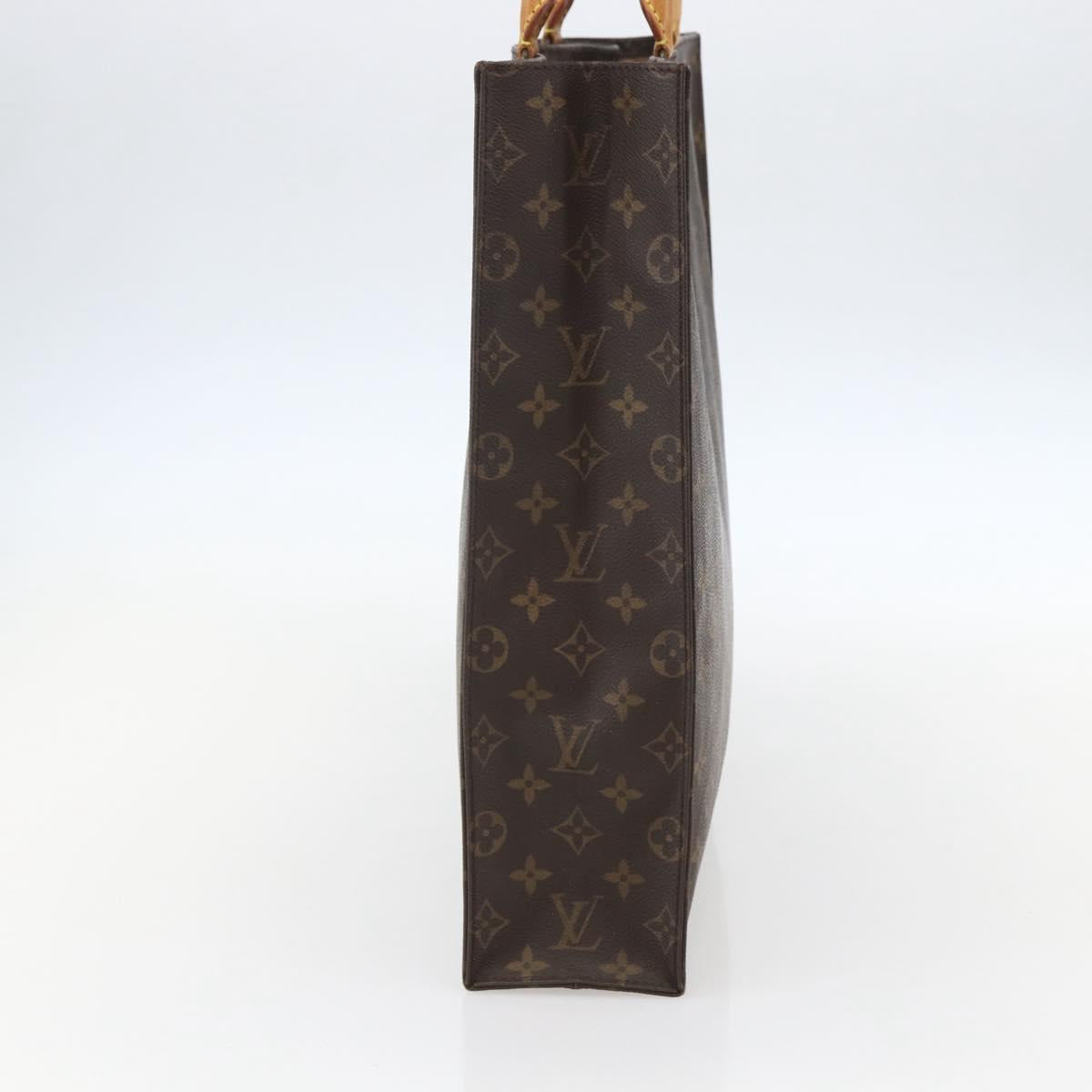 LOUIS VUITTON Monogram Sac Plat Hand Bag M51140 LV Auth 155912