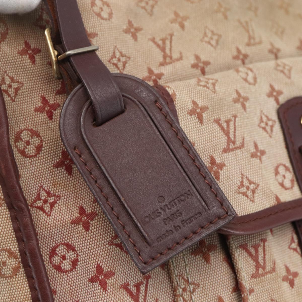 LOUIS VUITTON Monogram Mini Besace Mary Kate Shoulder Bag Red M92321 Auth 155914