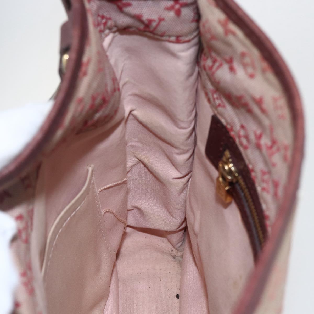 LOUIS VUITTON Monogram Mini Besace Mary Kate Shoulder Bag Red M92321 Auth 155914