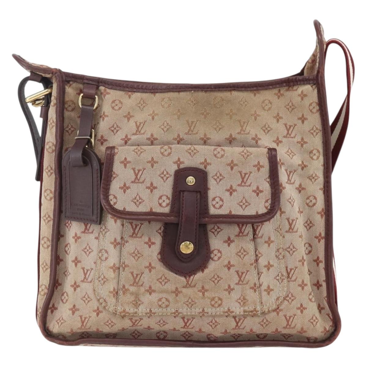 LOUIS VUITTON Monogram Mini Besace Mary Kate Shoulder Bag Red M92321 Auth 155914