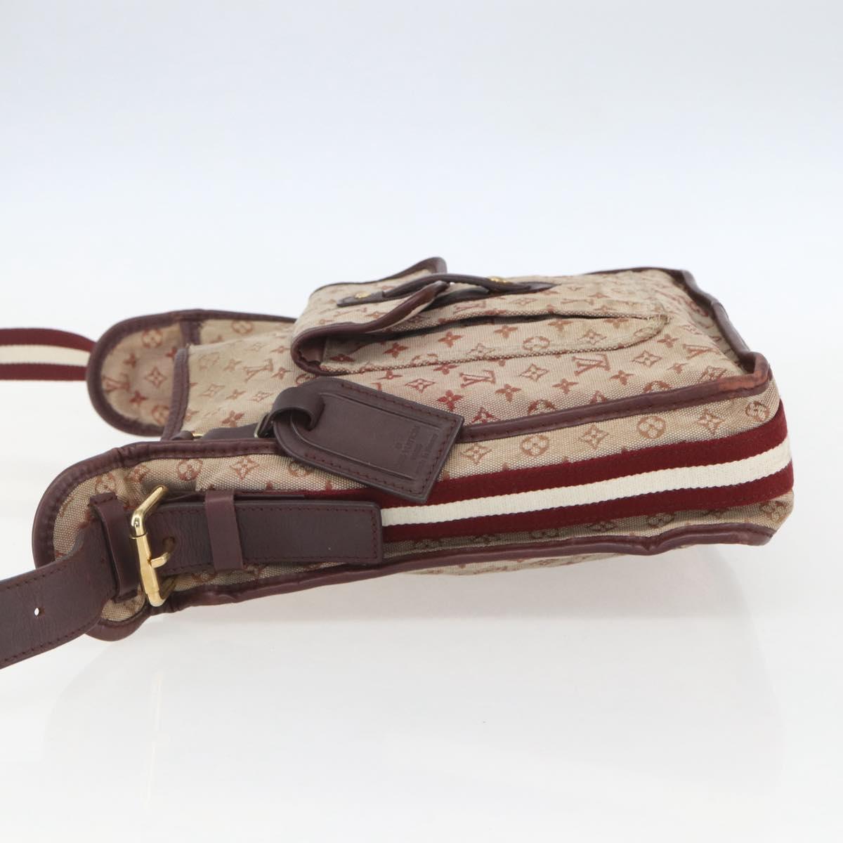 LOUIS VUITTON Monogram Mini Besace Mary Kate Shoulder Bag Red M92321 Auth 155914