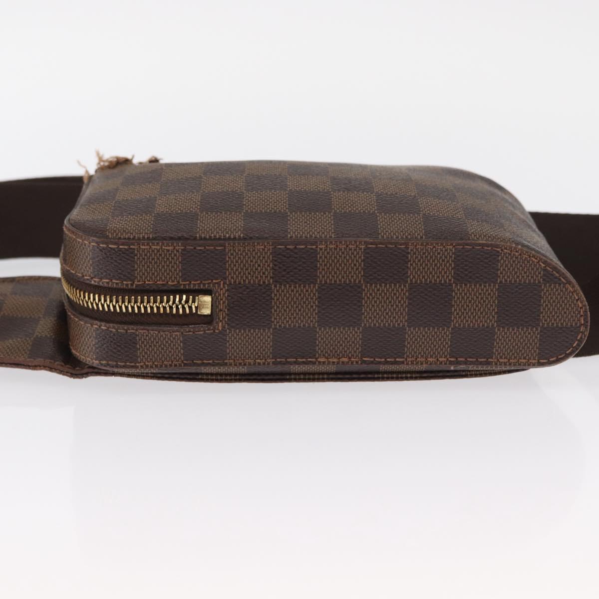 LOUIS VUITTON Damier Ebene Geronimos Shoulder Bag N51994 LV Auth 155916