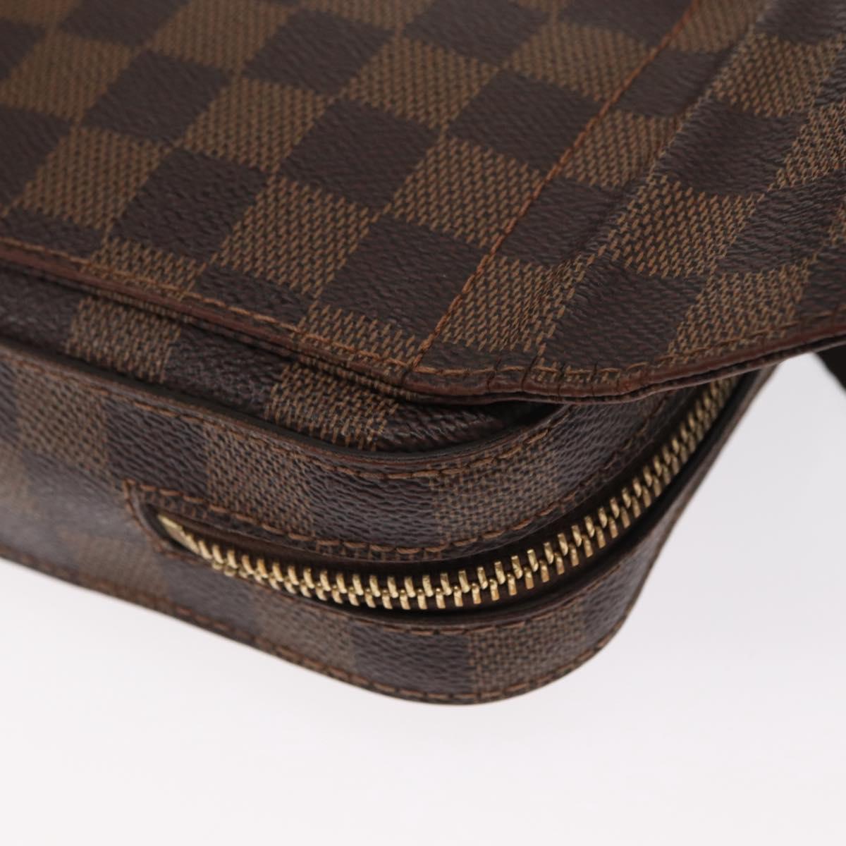 LOUIS VUITTON Damier Ebene Geronimos Shoulder Bag N51994 LV Auth 155916