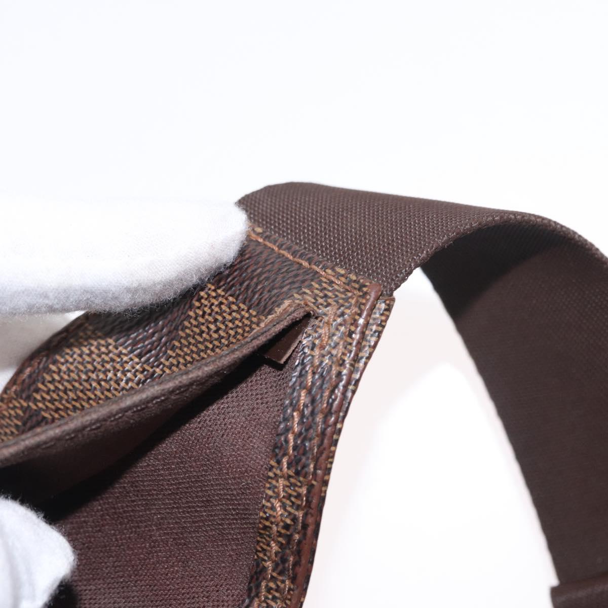 LOUIS VUITTON Damier Ebene Geronimos Shoulder Bag N51994 LV Auth 155916