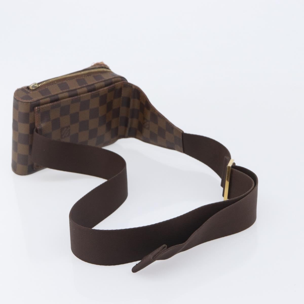 LOUIS VUITTON Damier Ebene Geronimos Shoulder Bag N51994 LV Auth 155916
