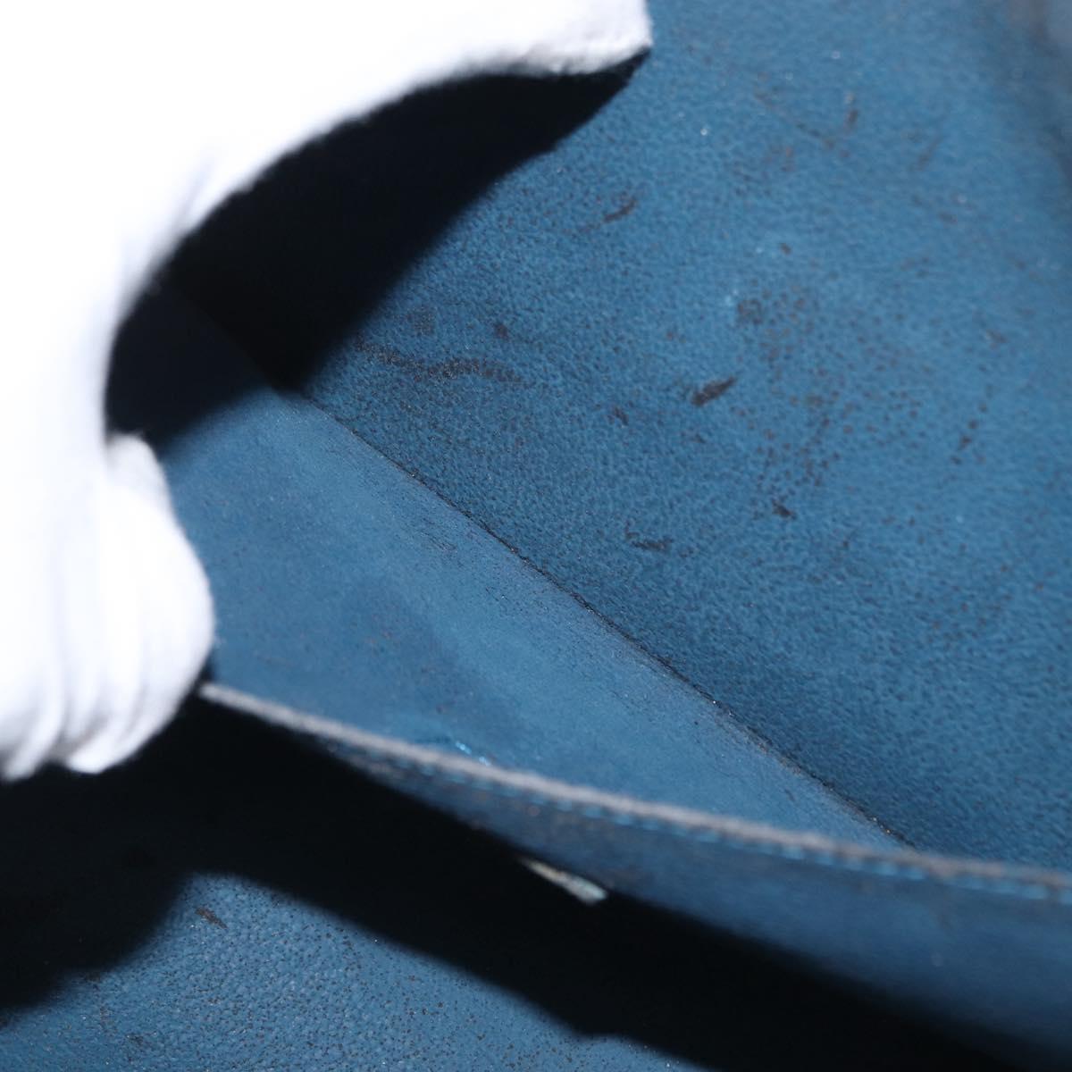 LOUIS VUITTON Epi Dauphine GM Pouch Blue M48435 LV Auth 155918