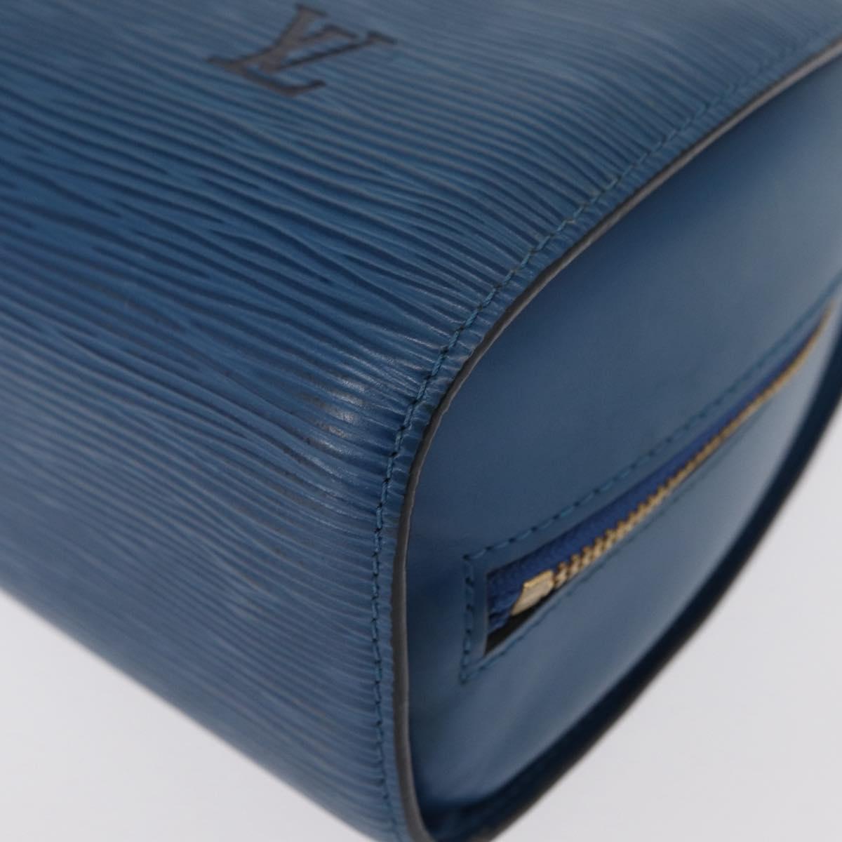 LOUIS VUITTON Epi Dauphine GM Pouch Blue M48435 LV Auth 155918