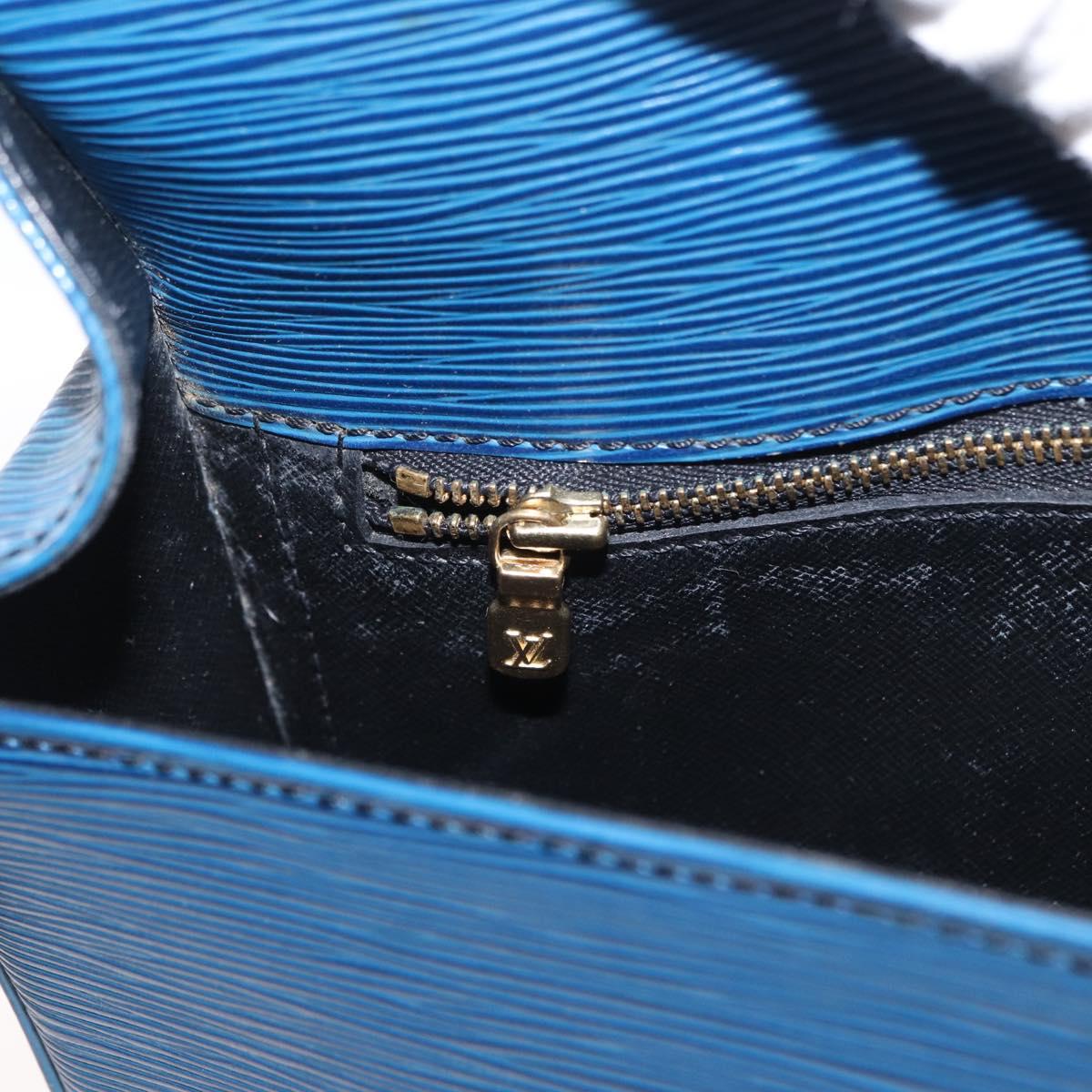 LOUIS VUITTON Epi Saint Cloud GM Shoulder Bag Toledo Blue M52195 LV Auth 155919