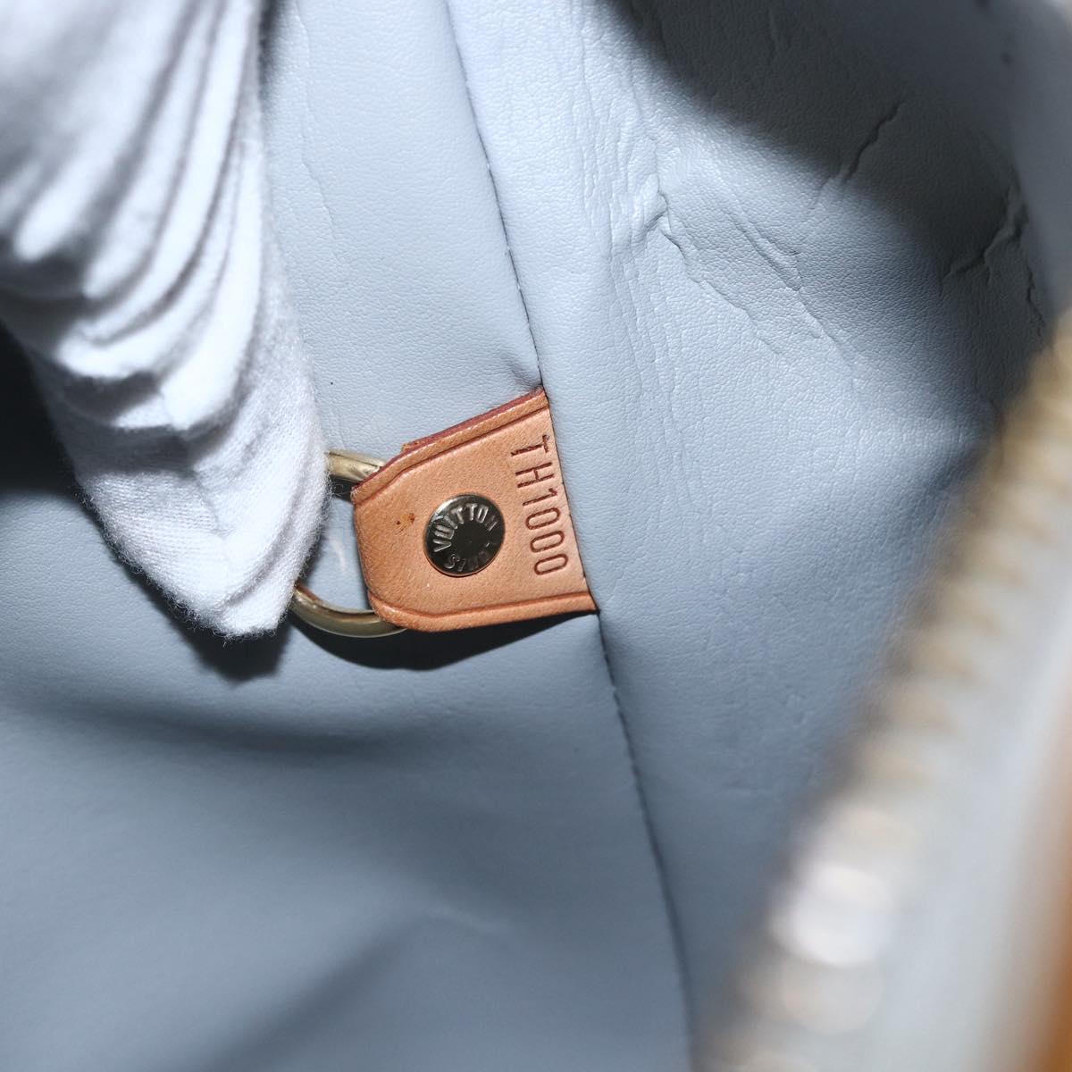 LOUIS VUITTON Monogram Vernis Houston Hand Bag Gris M91053 LV Auth 155923