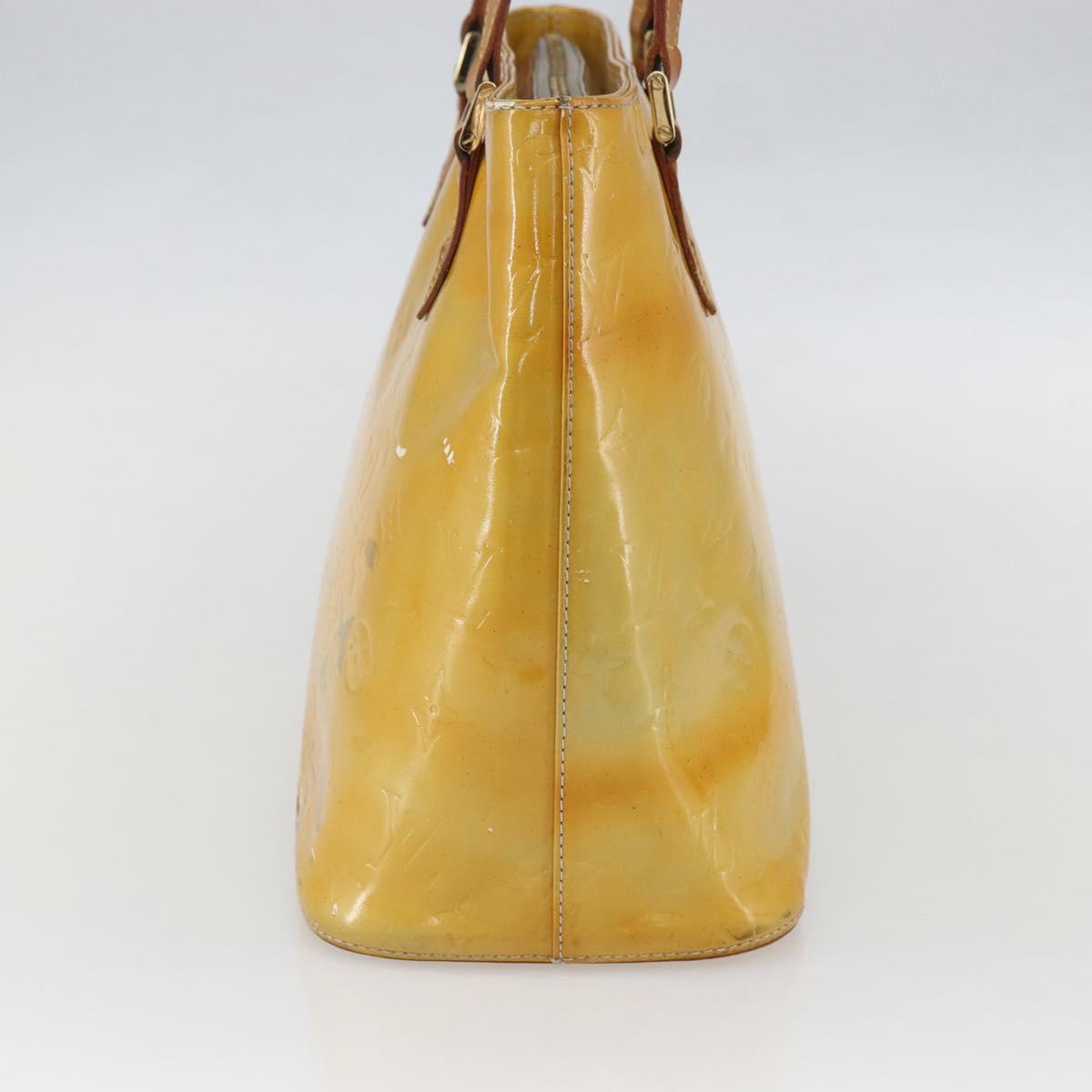 LOUIS VUITTON Monogram Vernis Houston Hand Bag Gris M91053 LV Auth 155923