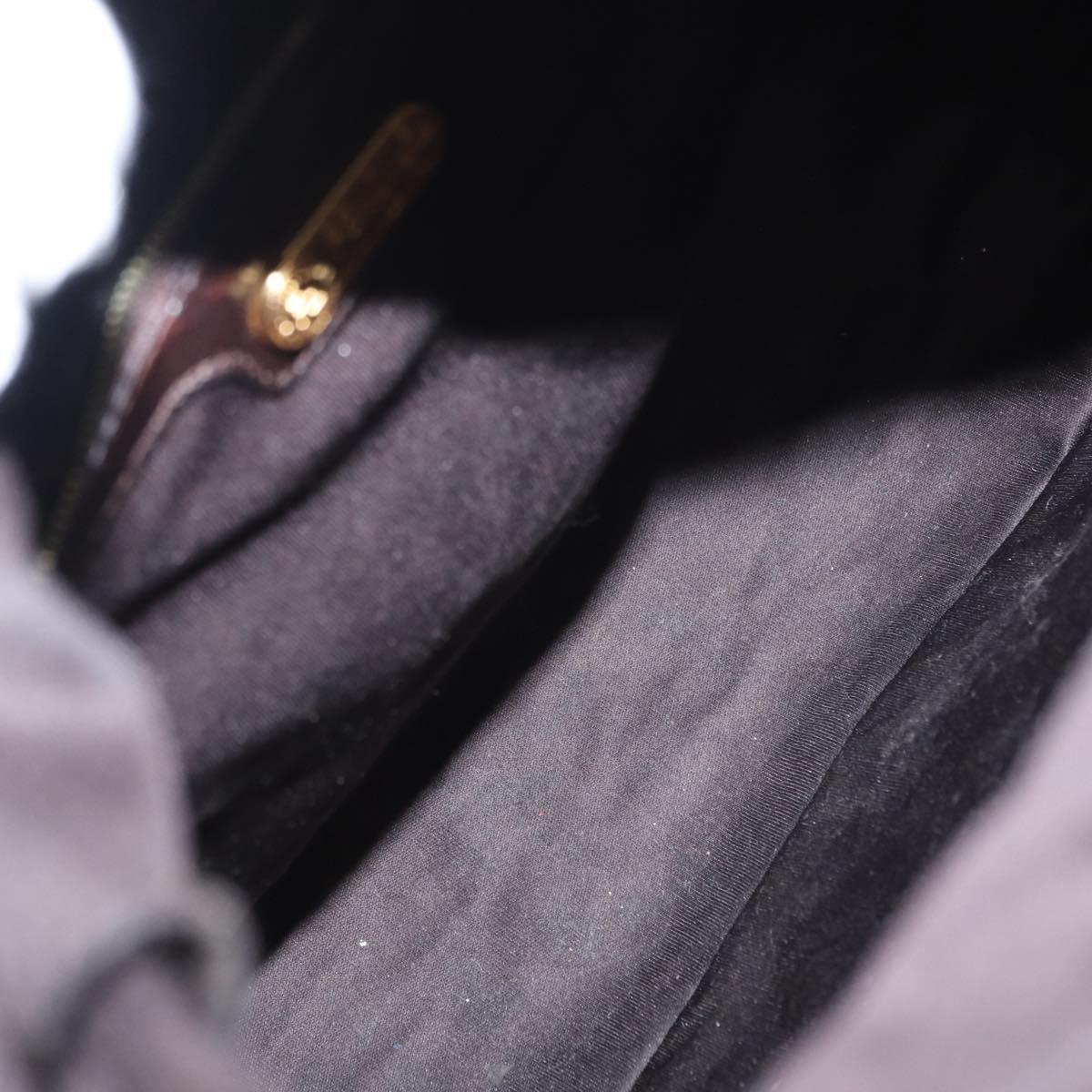 FENDI Shoulder Bag Rattan Brown Gold Auth 155924