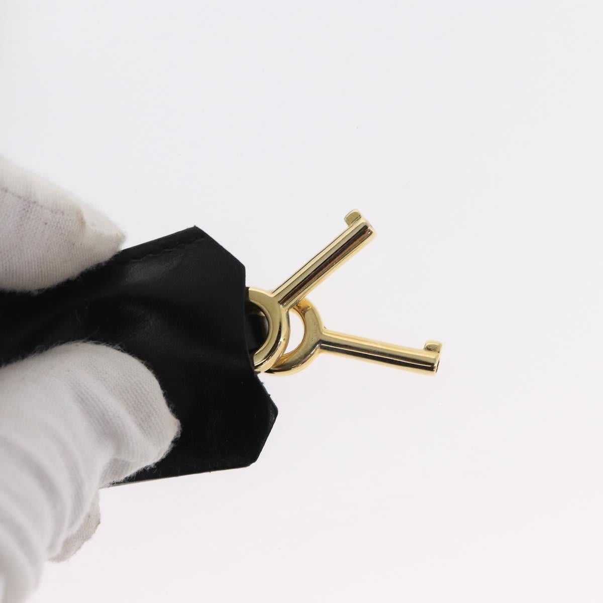 LOEWE Shoulder Bag Suede Leather Blue Auth 155939