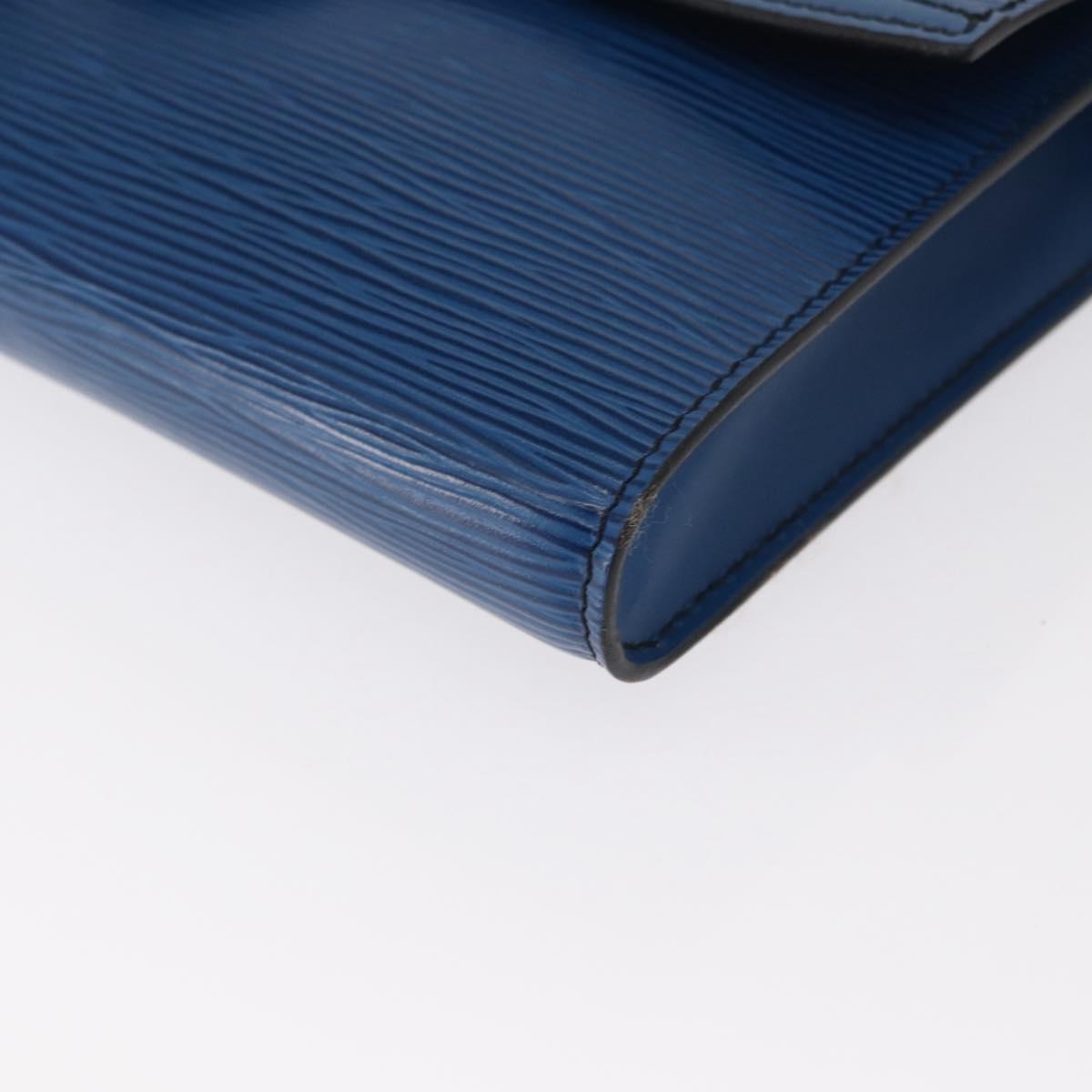 LOUIS VUITTON Epi Pochette Arche Shoulder Bag Blue M52575 LV Auth 155971