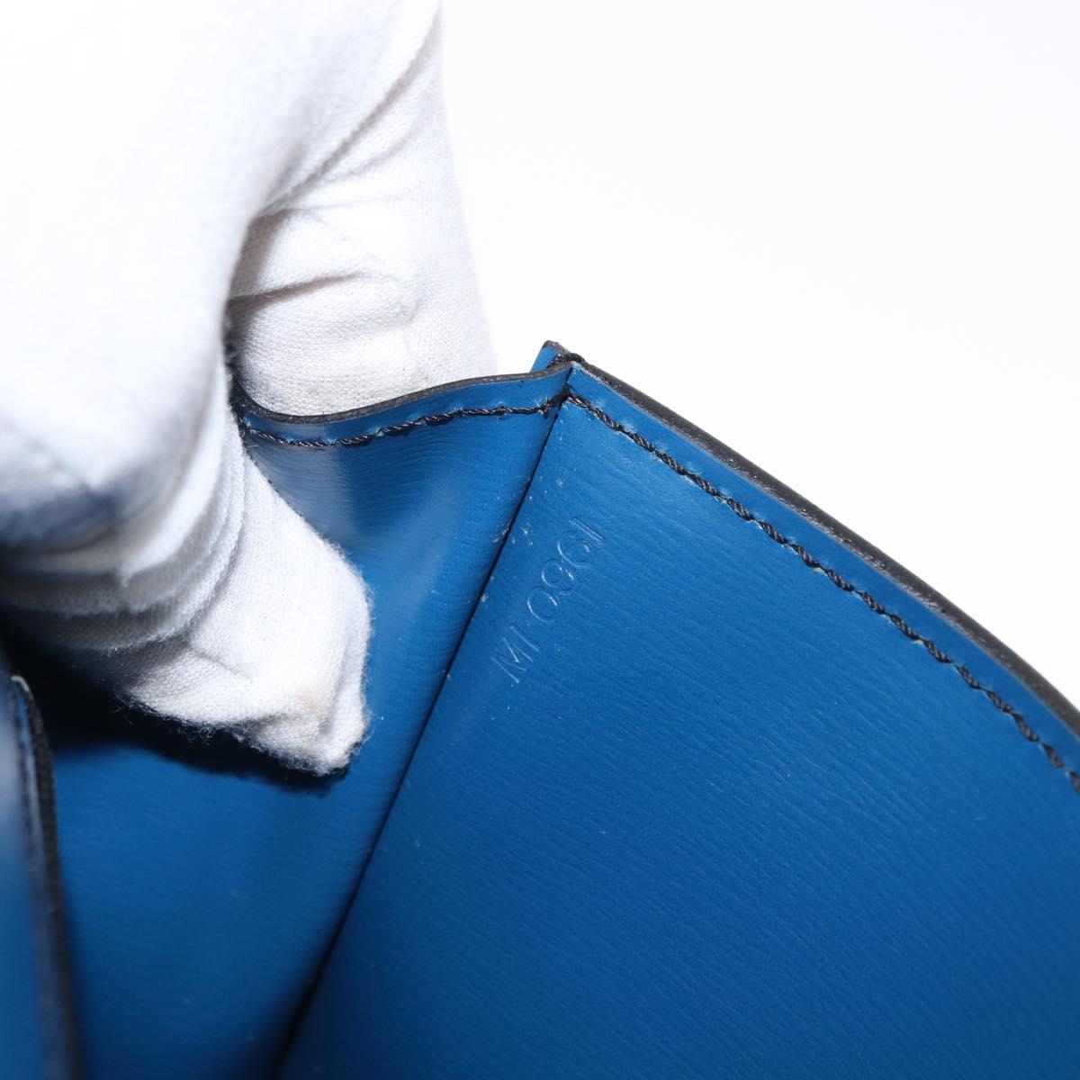 LOUIS VUITTON Epi Pochette Arche Shoulder Bag Blue M52575 LV Auth 155971