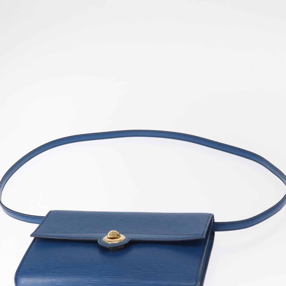 LOUIS VUITTON Epi Pochette Arche Shoulder Bag Blue M52575 LV Auth 155971