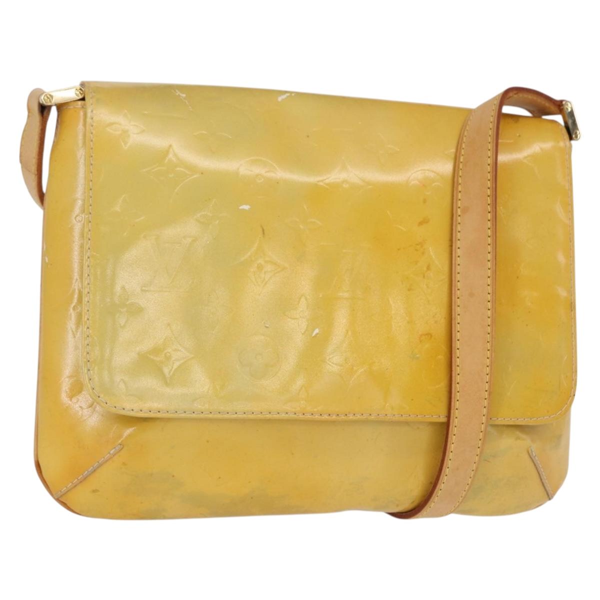 LOUIS VUITTON Monogram Vernis Thompson Street Bag Gris M91008 LV Auth 155972