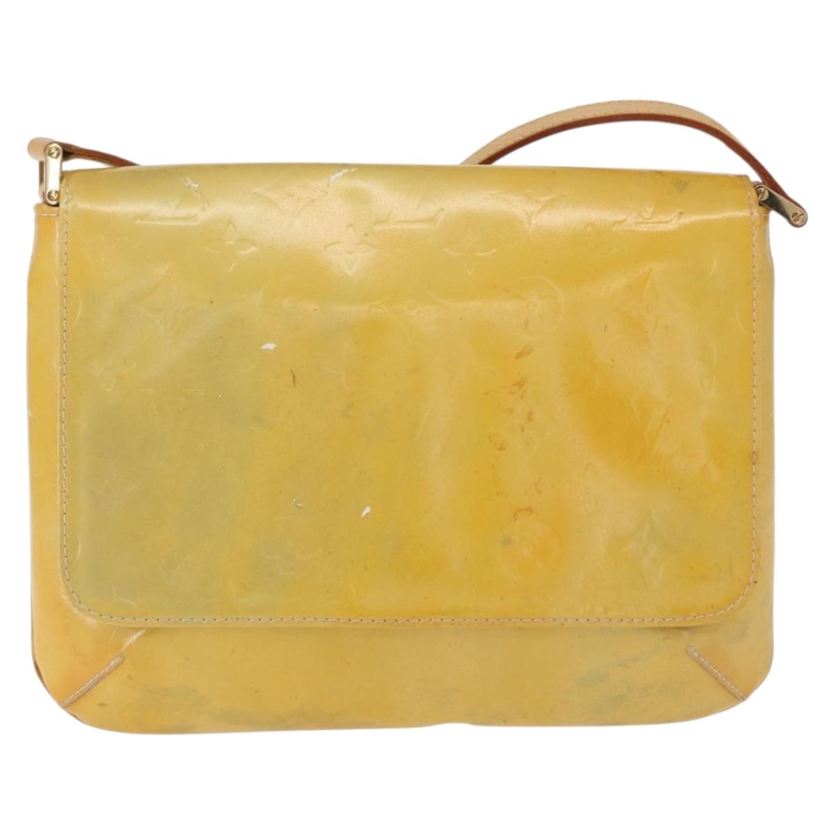 LOUIS VUITTON Monogram Vernis Thompson Street Bag Gris M91008 LV Auth 155972