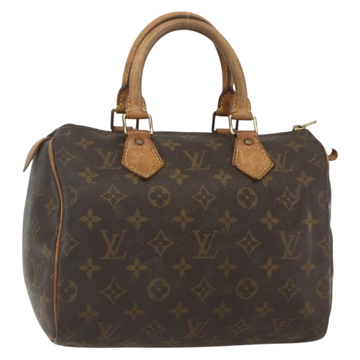 LOUIS VUITTON Monogram Speedy 25 Hand Bag M41528 LV Auth 155988