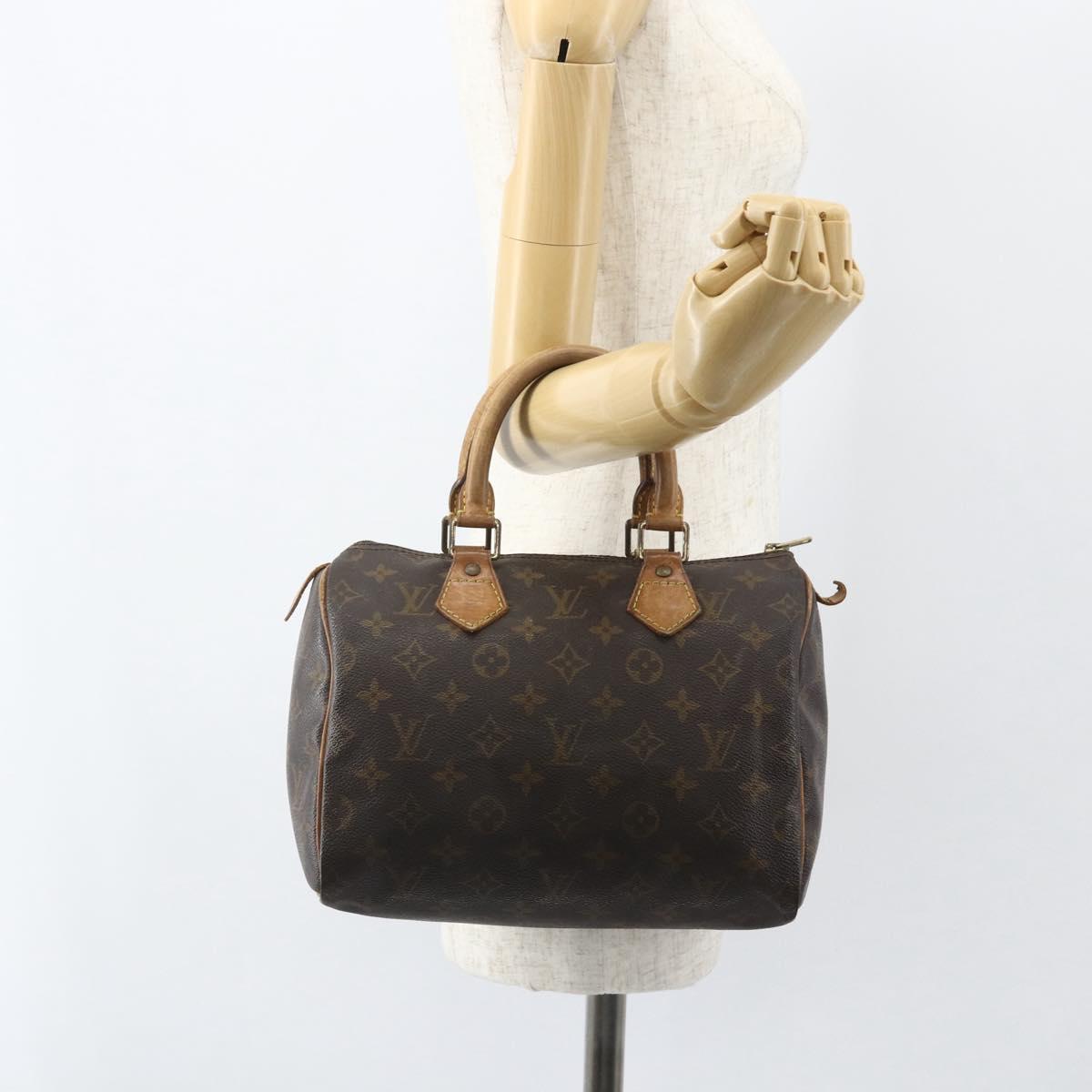 LOUIS VUITTON Monogram Speedy 25 Hand Bag M41528 LV Auth 155988