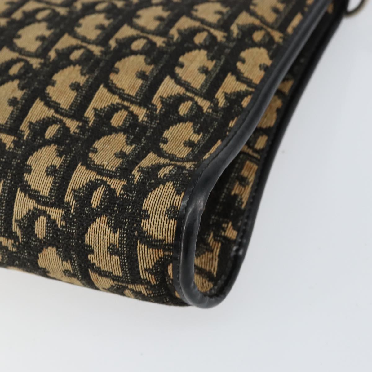 Christian Dior Trotter Canvas Shoulder Bag Navy Auth 156000