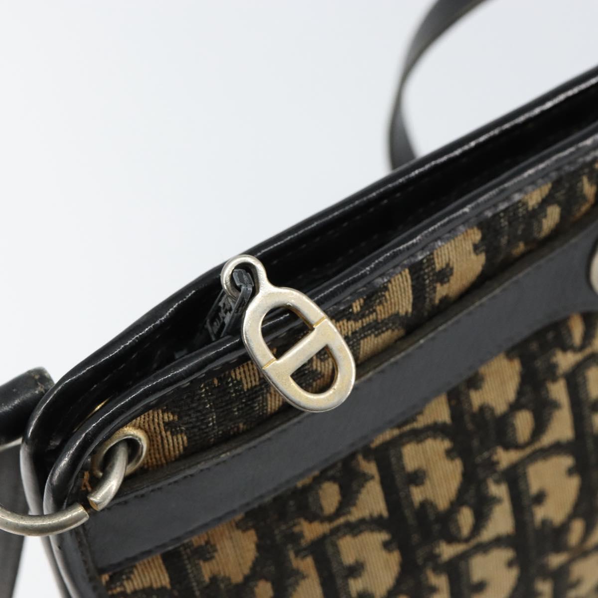 Christian Dior Trotter Canvas Shoulder Bag Navy Auth 156000