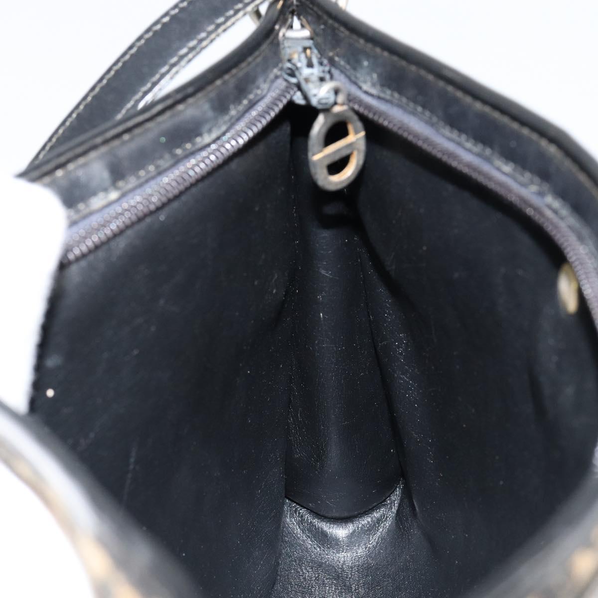 Christian Dior Trotter Canvas Shoulder Bag Navy Auth 156000