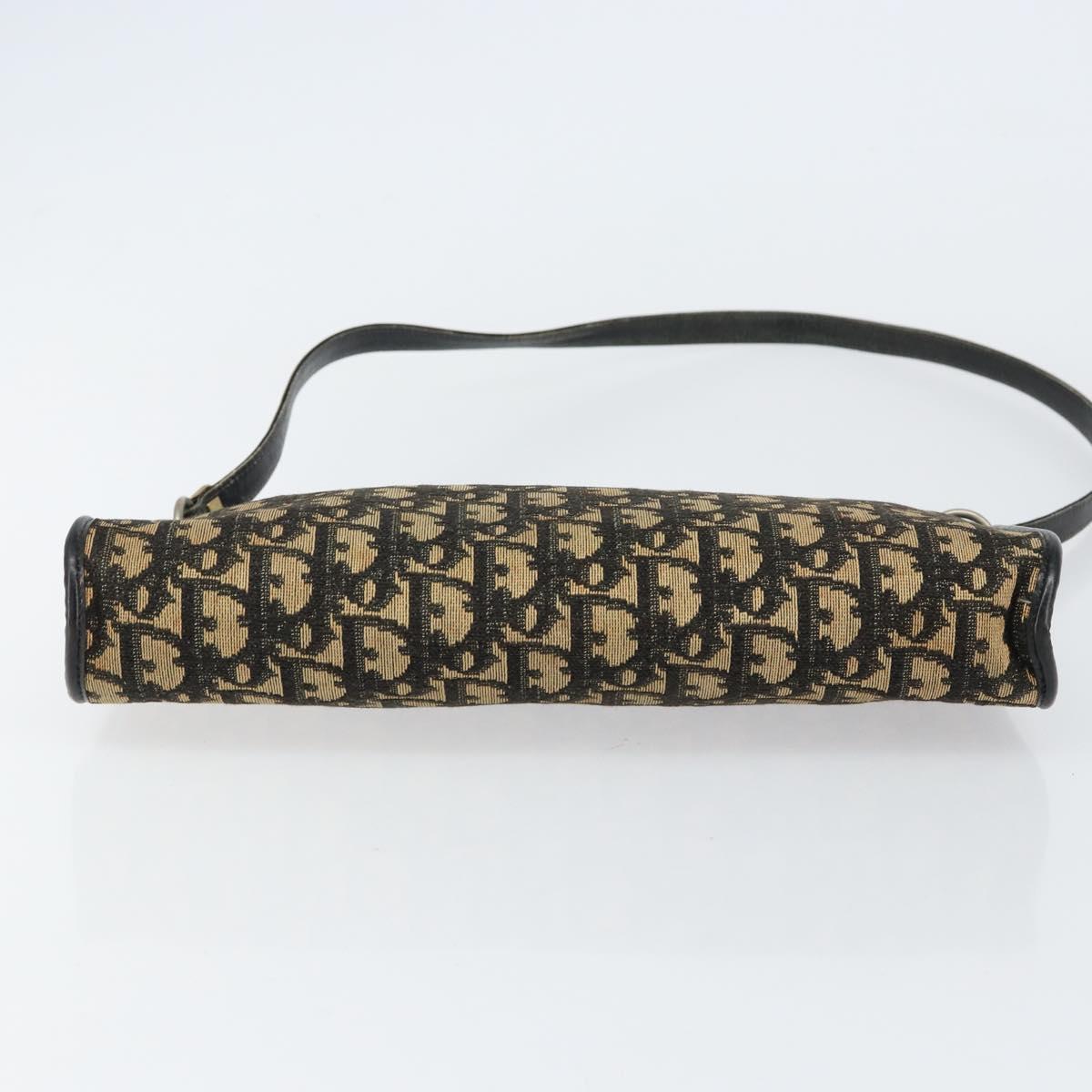 Christian Dior Trotter Canvas Shoulder Bag Navy Auth 156000