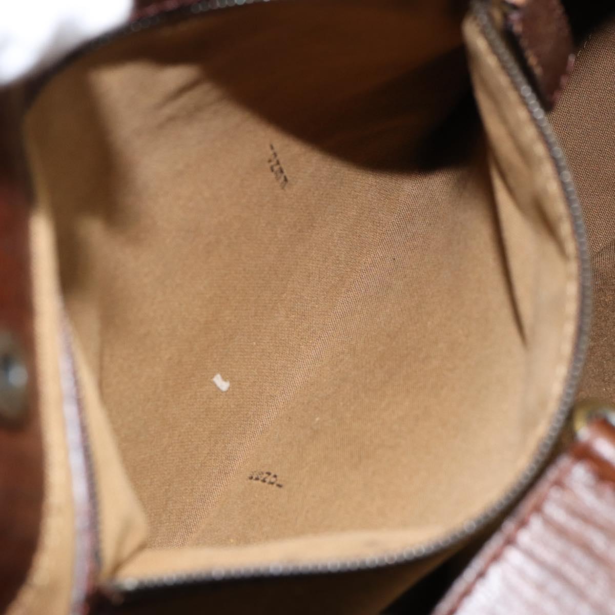 FENDI Zucca Canvas Etnico Hand Bag Black Brown Auth 156008