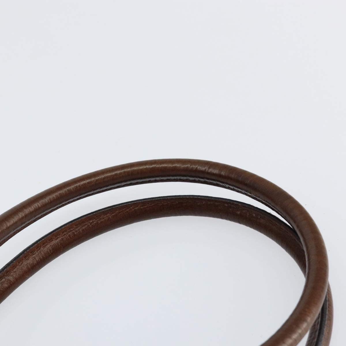 FENDI Zucca Canvas Etnico Hand Bag Black Brown Auth 156008