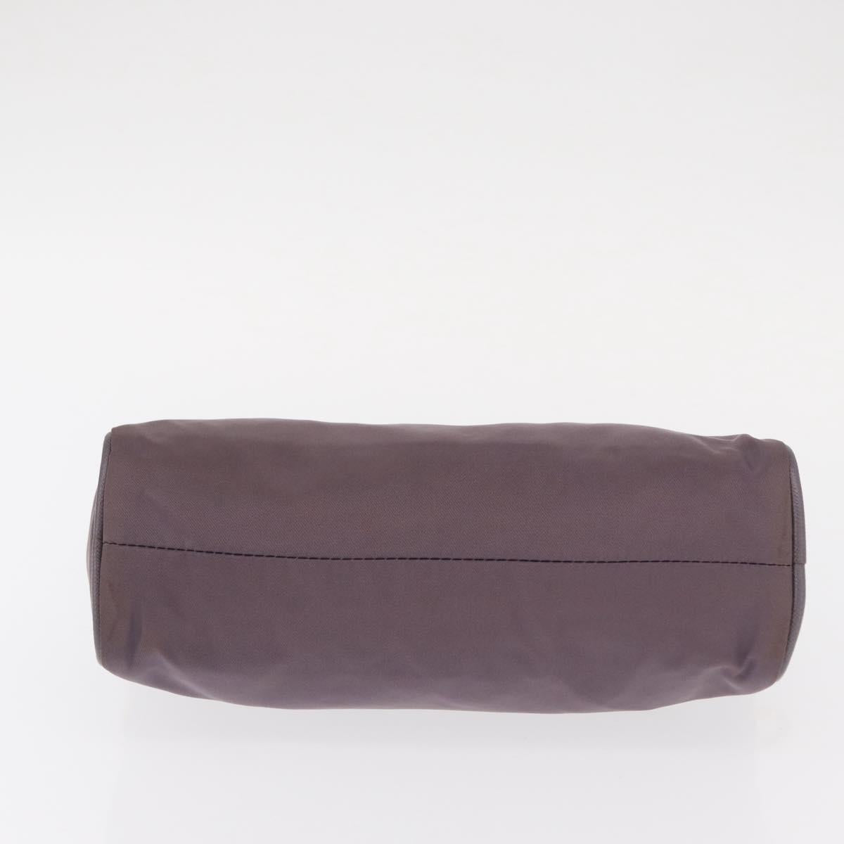 PRADA Shoulder Bag Nylon Gold Purple Auth 156015