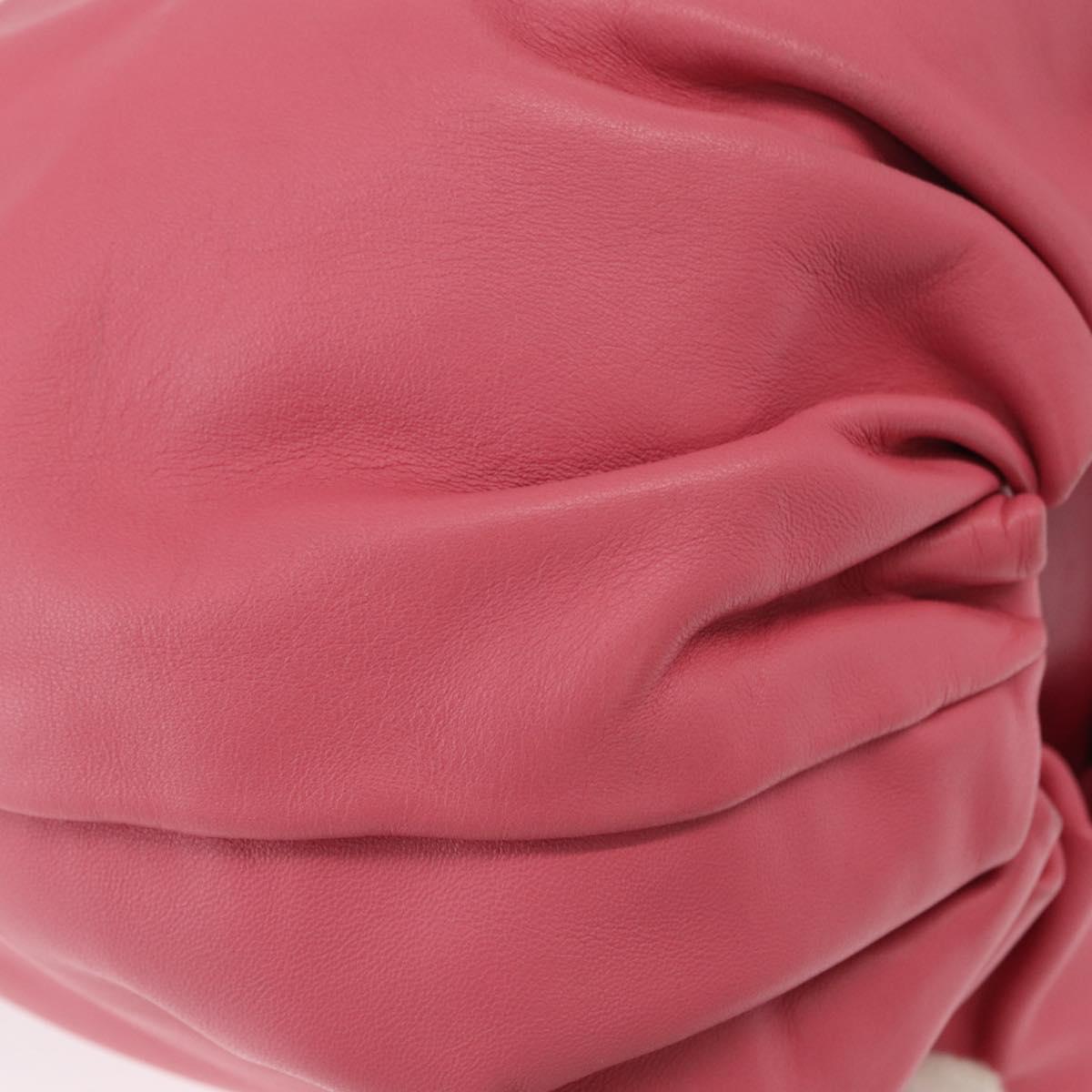 LOEWE Bounce bag Hand Bag Leather 2way Pink Gold Auth 156019