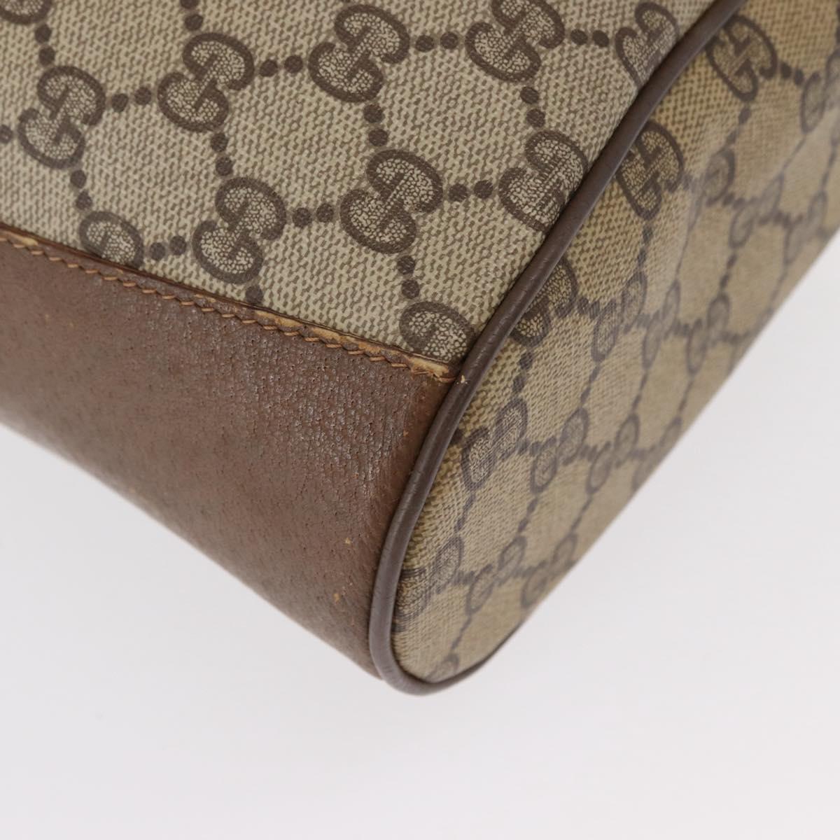 GUCCI GG Supreme Web Sherry Line Bag PVC Red Beige 41 02 034 Auth 156025