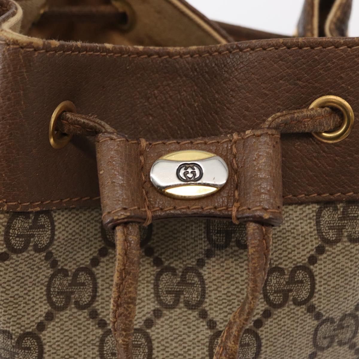 GUCCI GG Supreme Web Sherry Line Bag PVC Red Beige 41 02 034 Auth 156025