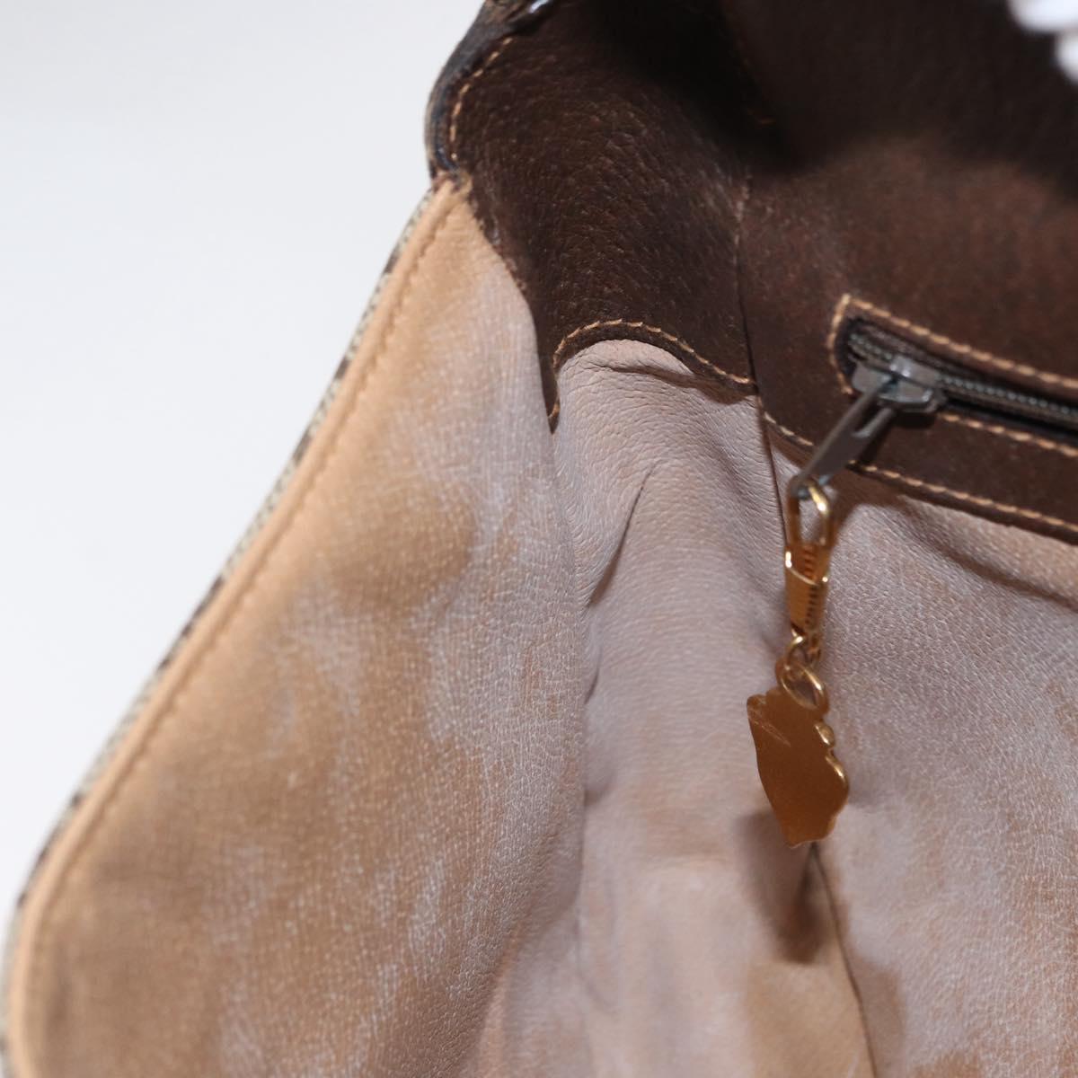 GUCCI GG Supreme Web Sherry Line Bag PVC Beige Gold 001 116 0914 Auth 156028