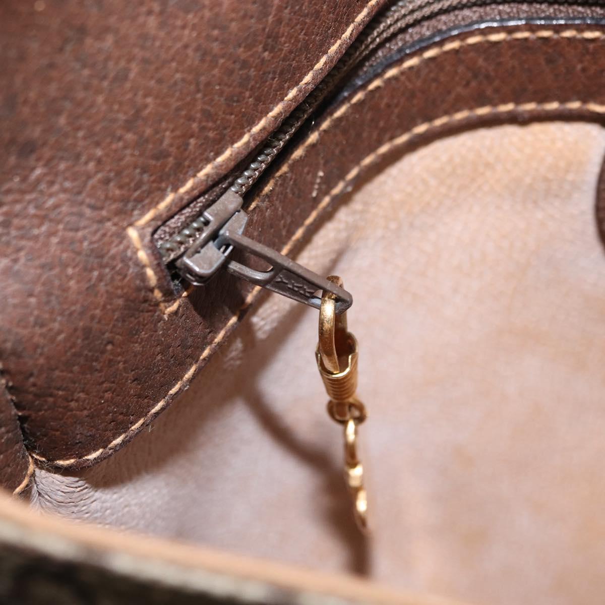 GUCCI GG Supreme Web Sherry Line Bag PVC Beige Gold 001 116 0914 Auth 156028