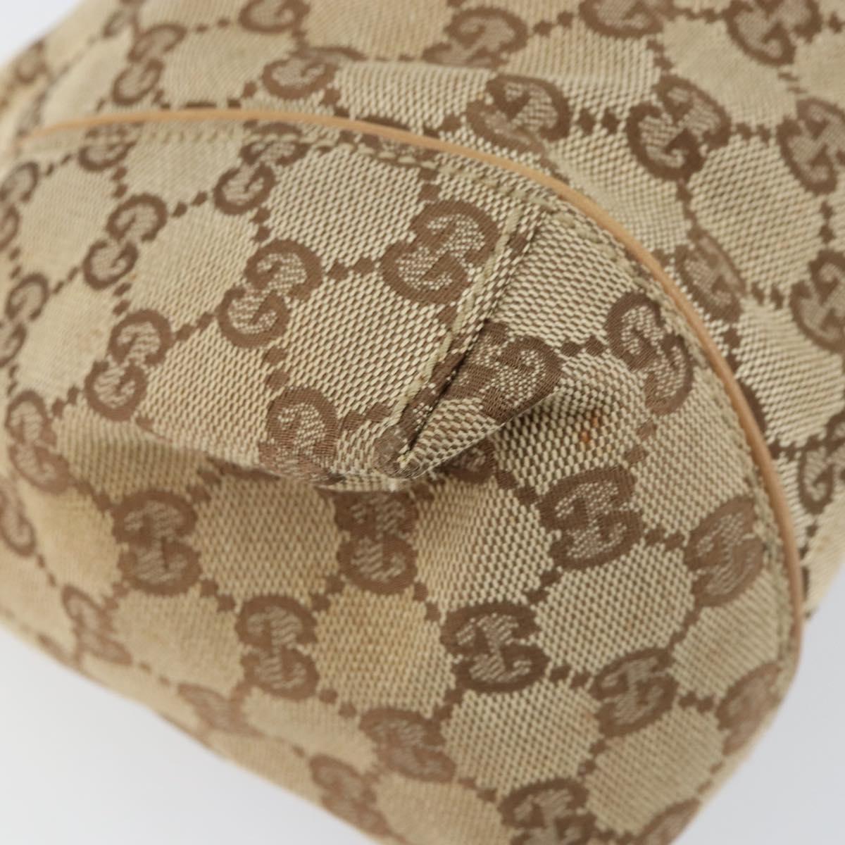 GUCCI GG Canvas Shoulder Bag Beige 101333 Auth 156039