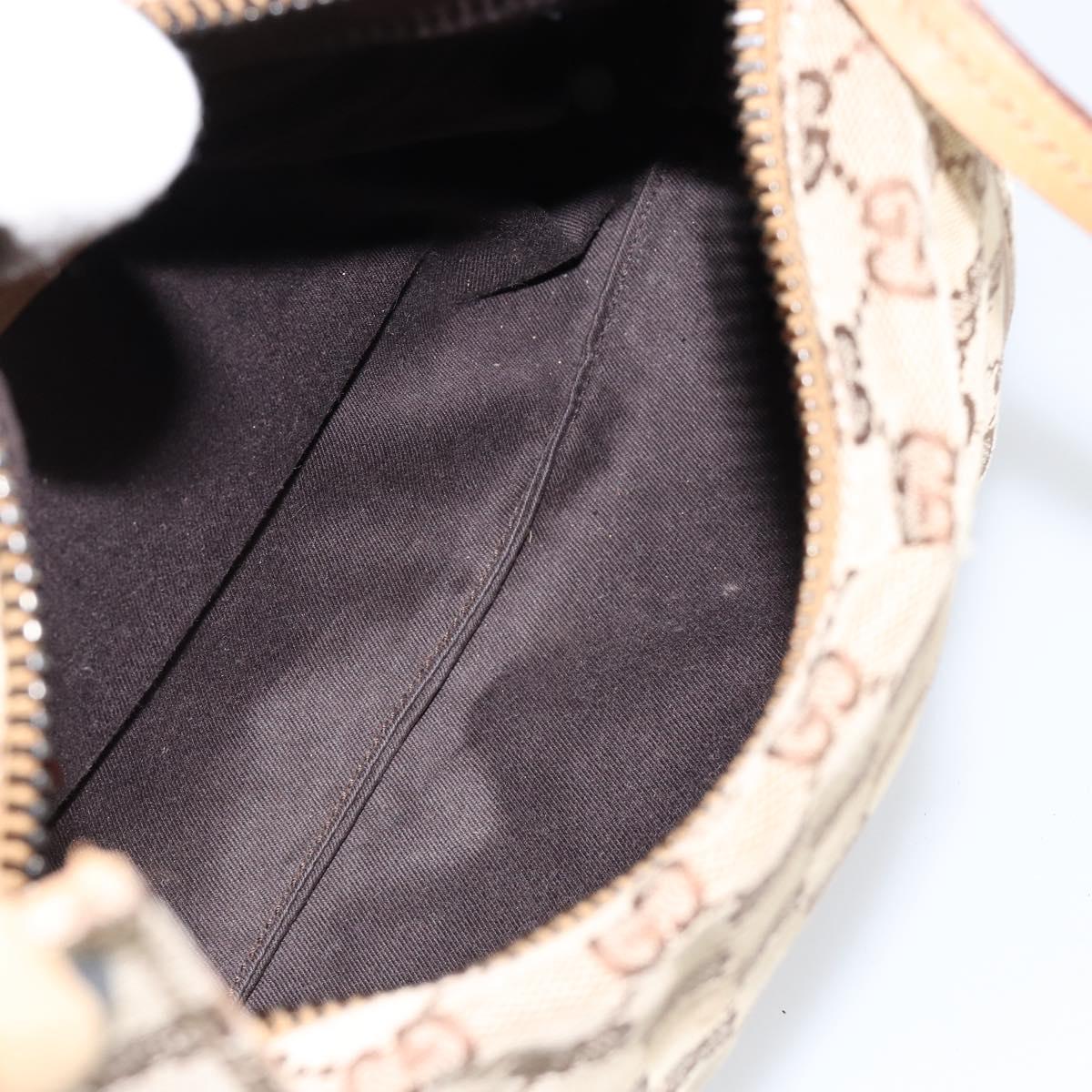 GUCCI GG Canvas Shoulder Bag Beige 101333 Auth 156039