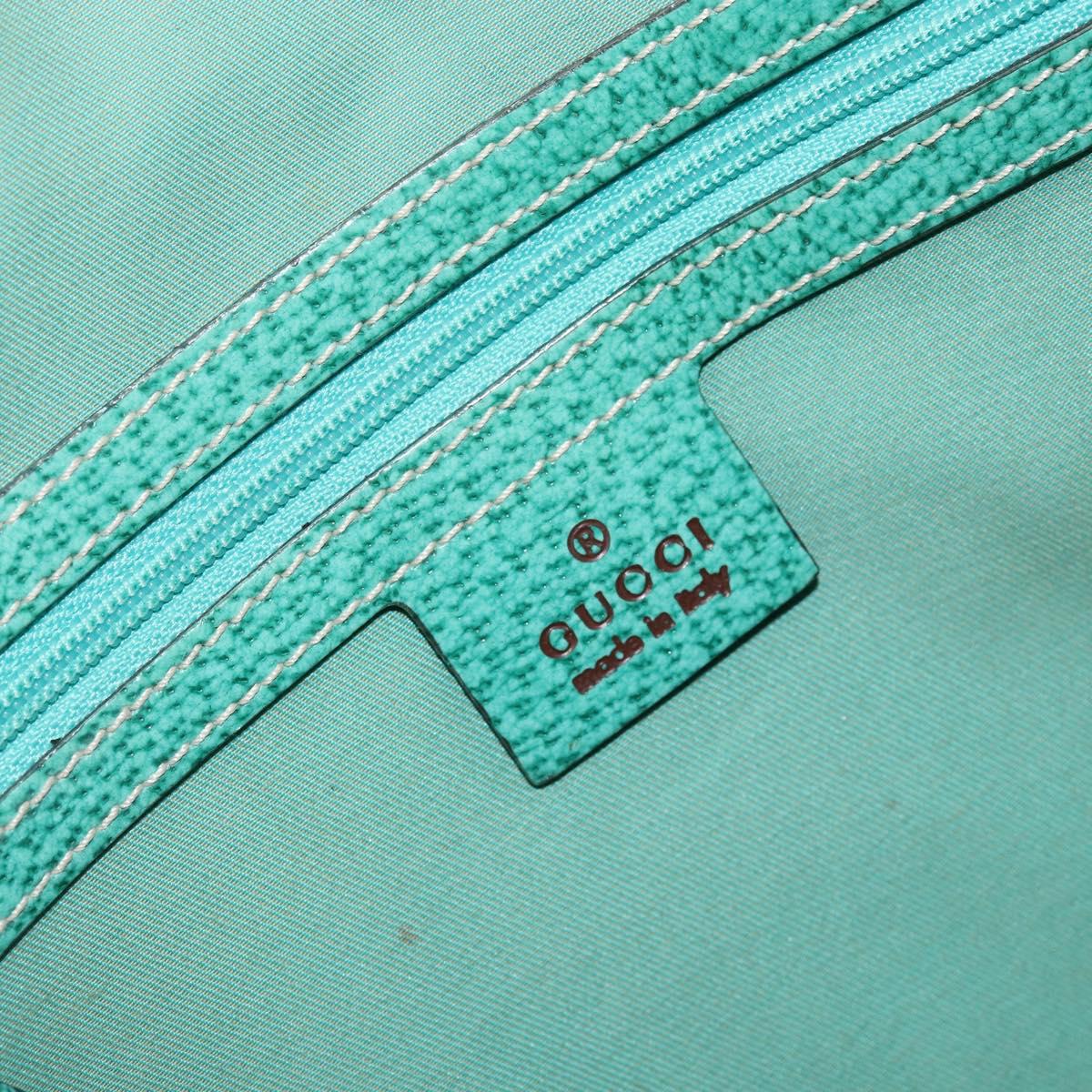 GUCCI GG Canvas Shoulder Bag Beige Silver 134357 Auth 156040