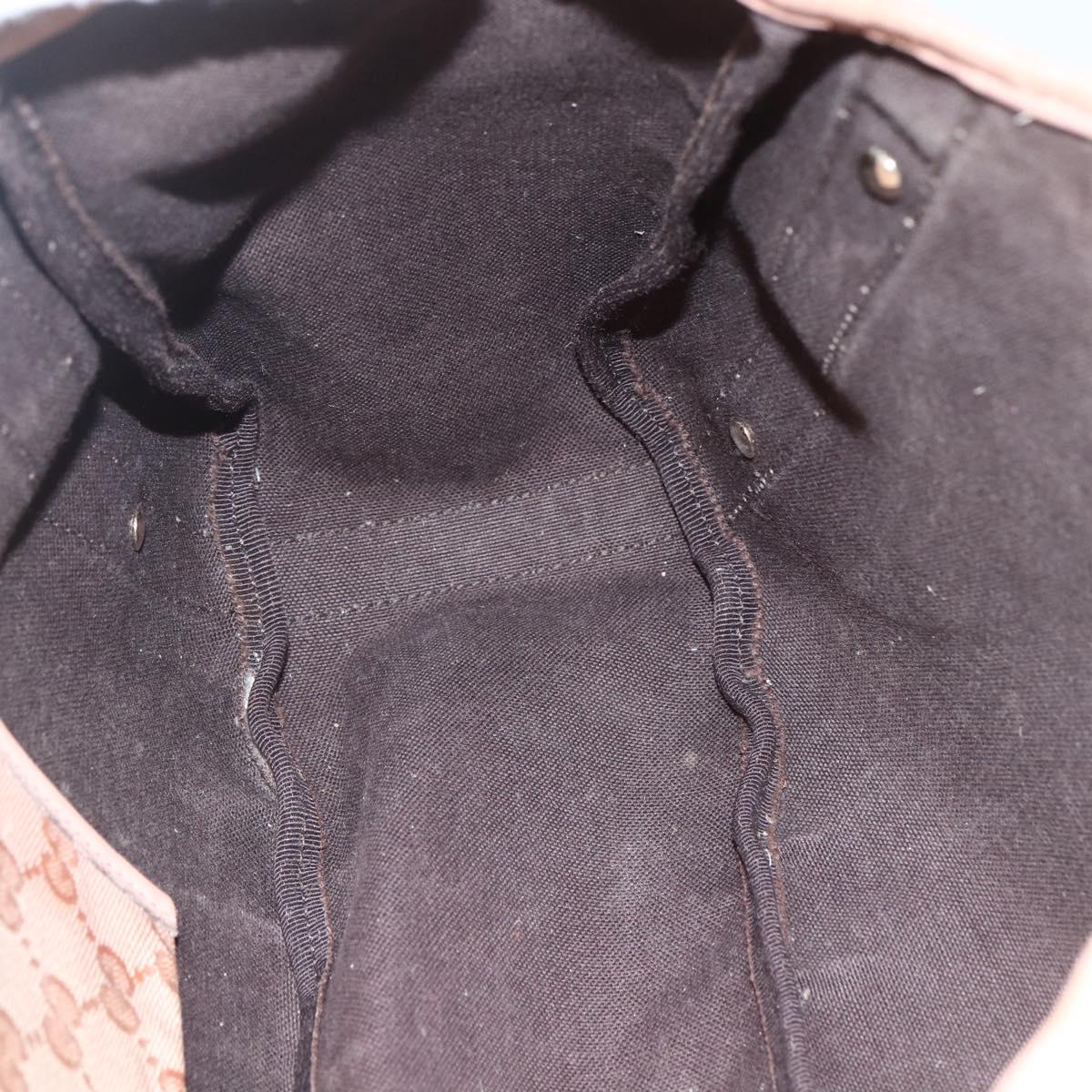 GUCCI GG Crystal Abbey Tote Bag Pink Gold 130736 Auth 156043