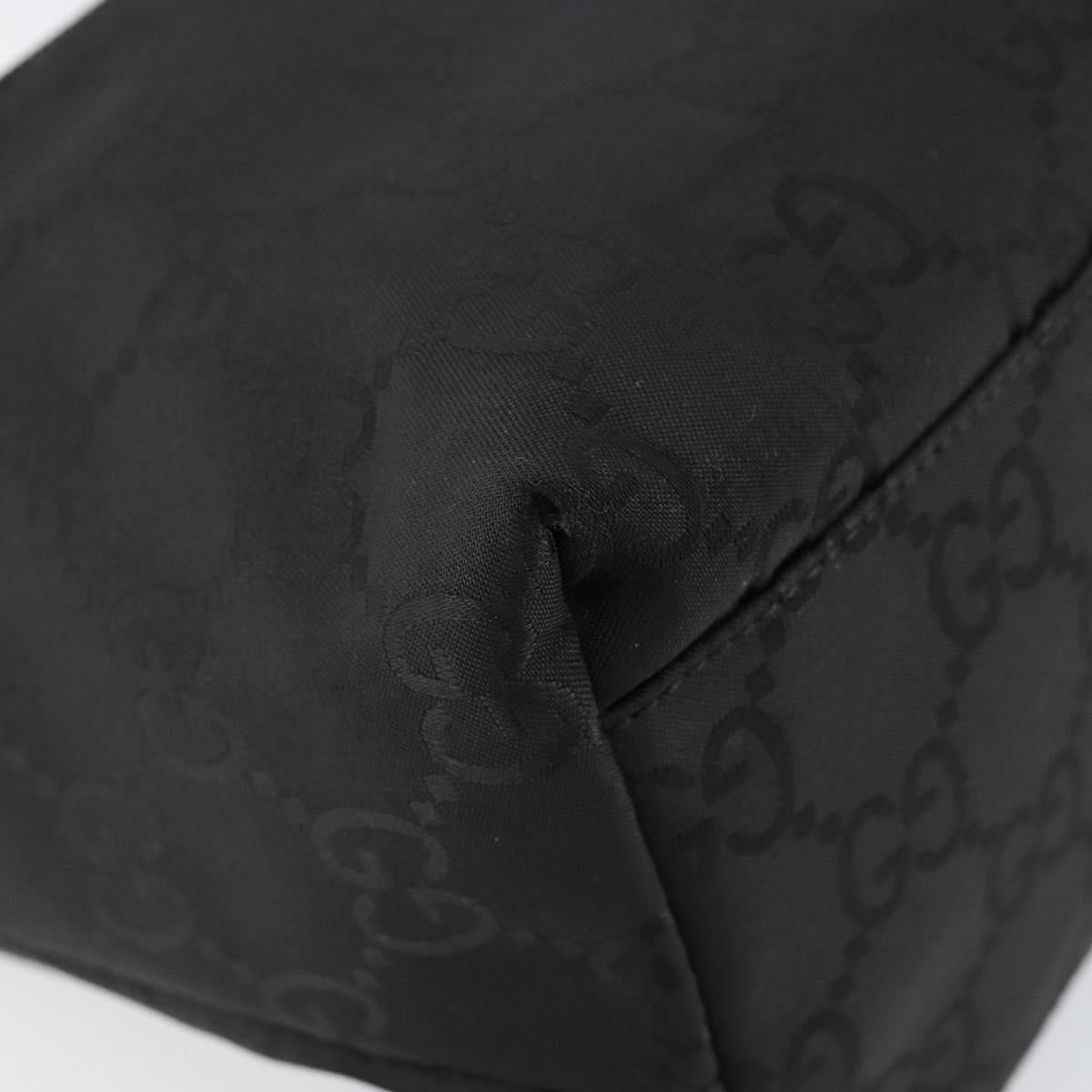 GUCCI GG Canvas Shoulder Bag Black 001 3386 Auth 156046