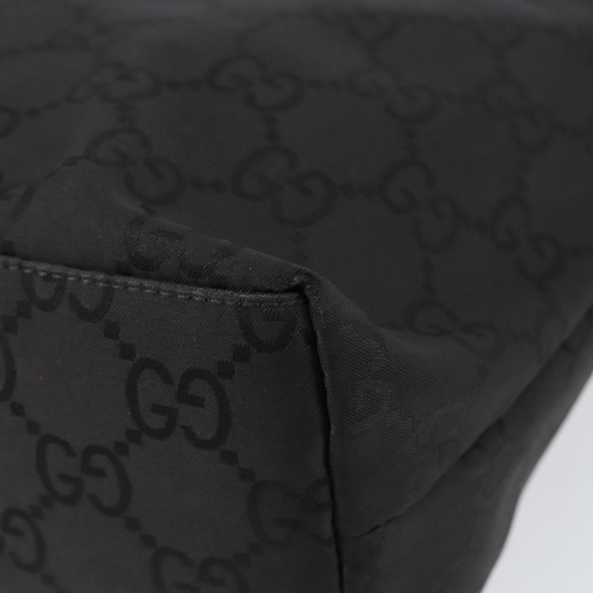 GUCCI GG Canvas Shoulder Bag Black 001 3386 Auth 156046