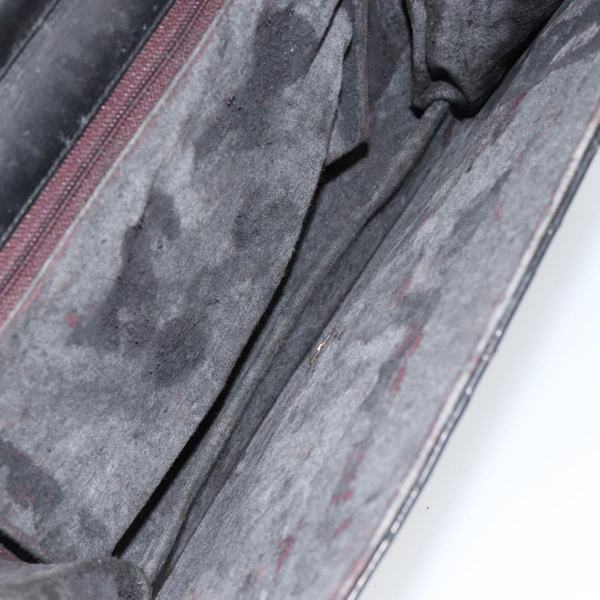 CHANEL Matelasse Chain Shoulder Bag Lamb Skin Black Gold CC Auth 156050