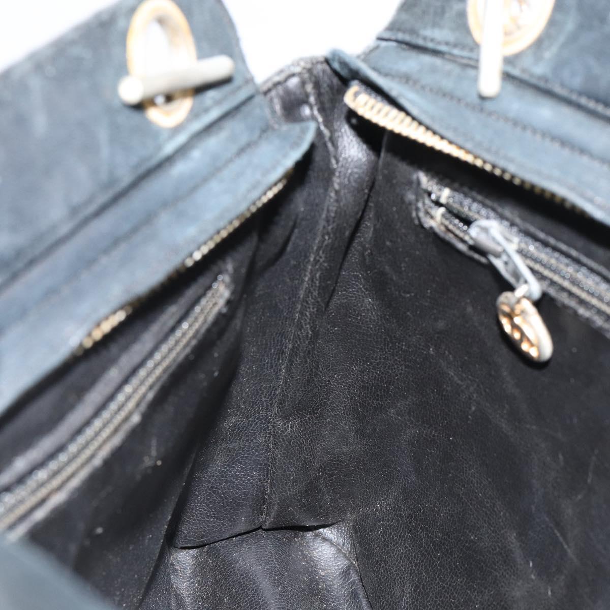 CHANEL Matelasse Chain Shoulder Bag Lamb Skin Black Gold CC Auth 156051