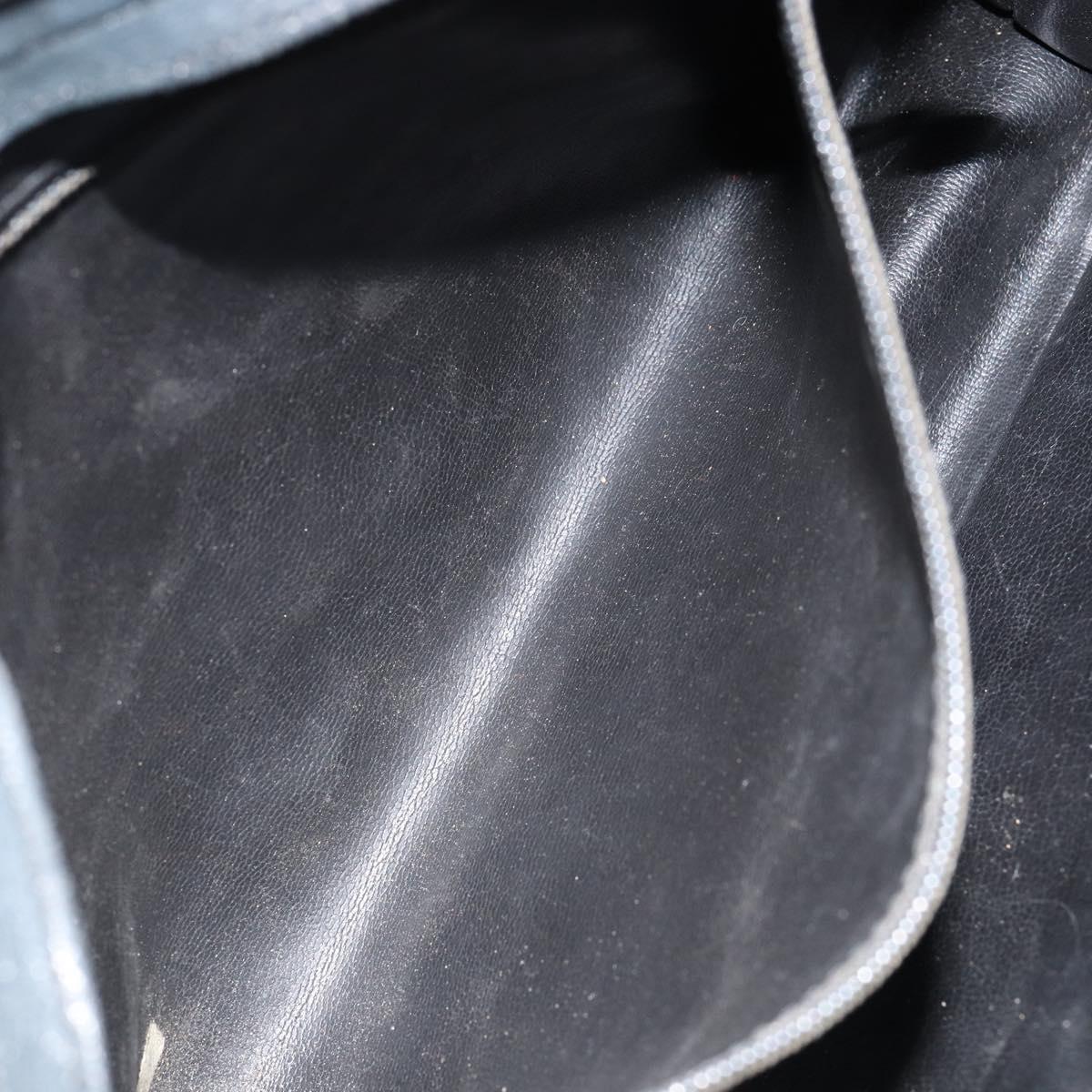 CHANEL Matelasse Chain Shoulder Bag Lamb Skin Black Gold CC Auth 156051